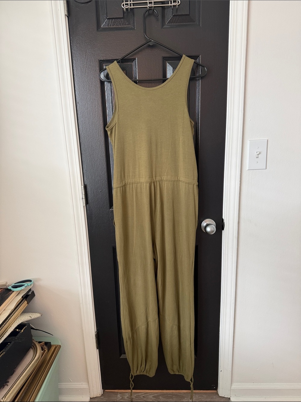 Universal Thread Olive Tank Drawstring Jumpsuit - Picture 3 of 3
